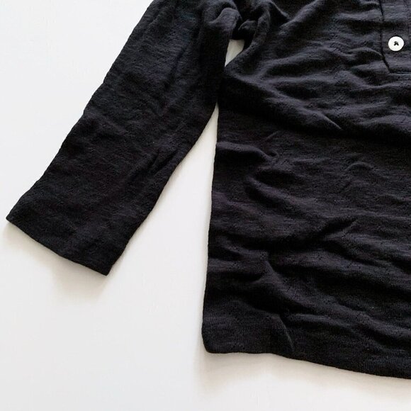 Kate Quinn Organics black pointelle kids tee 4T - Picture 2 of 3